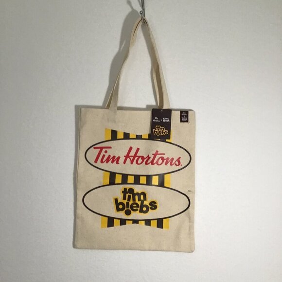NWT Tim Hortons x Justin Bieber Tim Biebs Canvas Tote - Picture 2 of 4